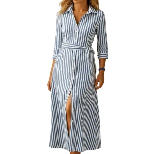 Teexden Women's Casual Long Summer Dress – Loose Short Sleeve Maxi Dress
